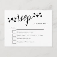 Corações de tipografia de script Swashes Wedding R