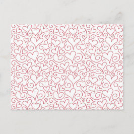 Cartão Postal Corações e Suavimentos