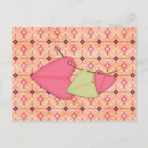 Cartão Postal Corações em uma Corda