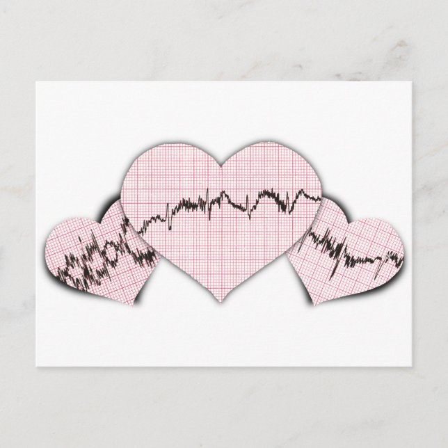 Cartão Postal Corações Juntos (Frente)