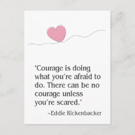 Cartão Postal coragem