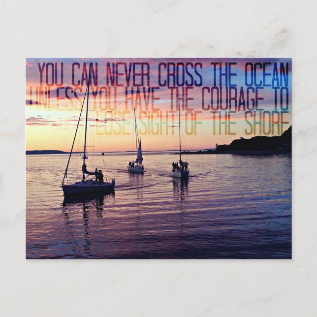 Cartão Postal Coragem Em Sair Da Curta (Frente)