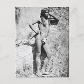 Cartão Postal Corajoso nativo americano