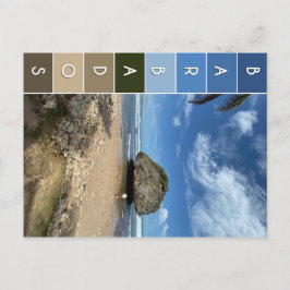 Cartão Postal Coral Boulder - Bathsheba, Barbados