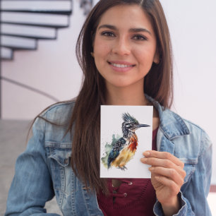 Cartão Postal Corante Colorido com cor de água