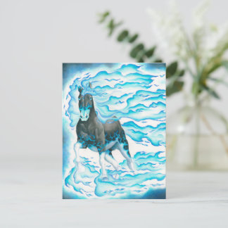 Cartão Postal Corcel Fantasma Chama Azul