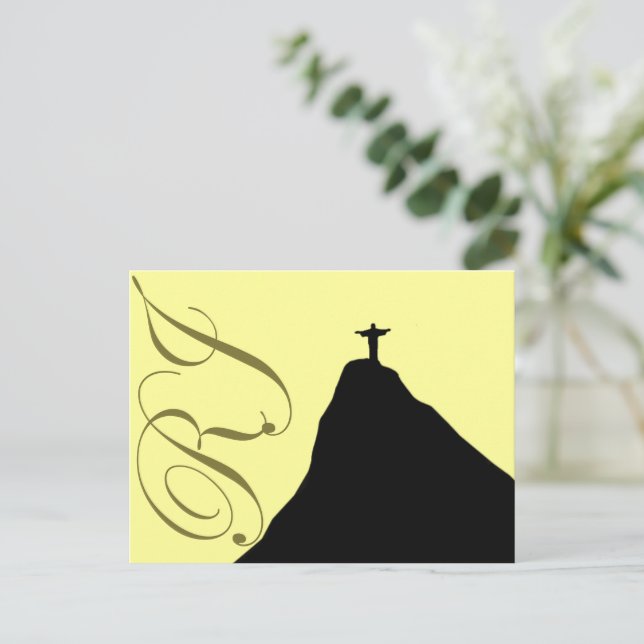 Cartão Postal Corcovado - RJ - Brasil (Em pé/Frente)