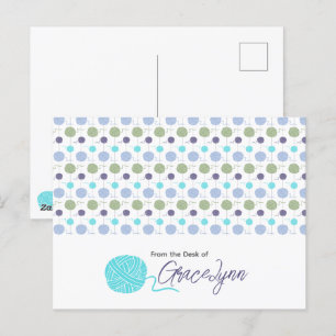 Cartão Postal Corda de Bola do Fio de Cores legal