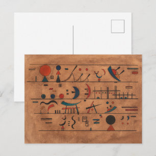 Cartão Postal Cordas de Caracteres Wassily Kandinsky