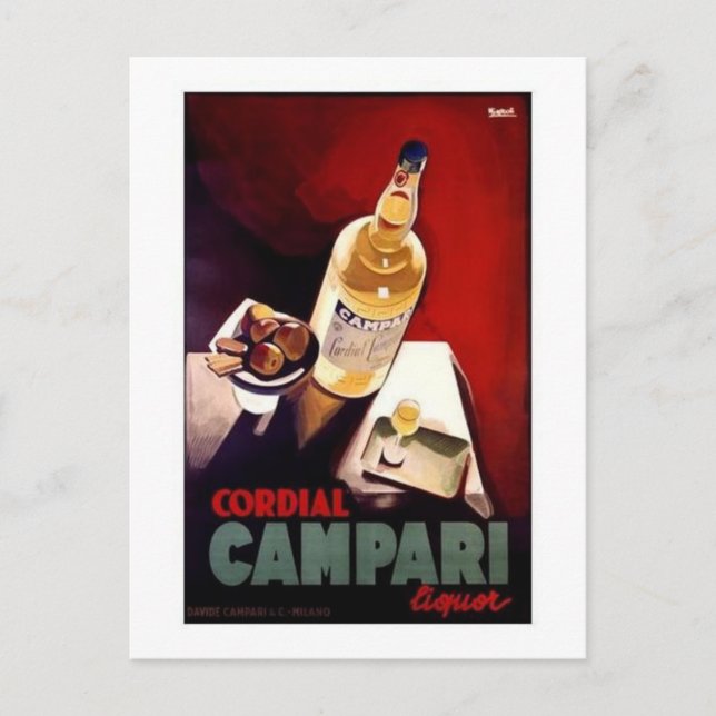 Cartão Postal Cordial Campari (Frente)
