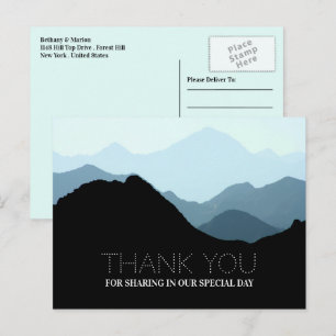 Cartão Postal Cordilheira Blue Mountain, Agradecimento de Casame