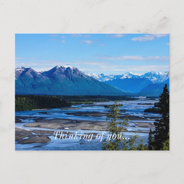 Cartão Postal Cordilheira de Denali (Frente)