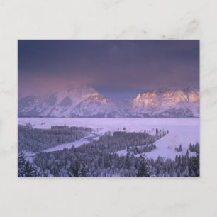 Cartão Postal Cordilheira Teton do Snake River Overlook, Grand