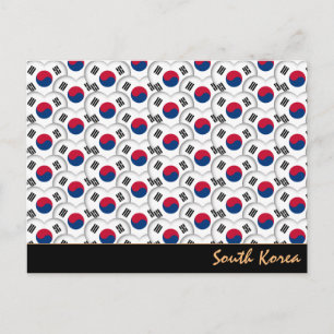 Cartão Postal Coreanos e Bandeira Coreana/Coreia do Sul