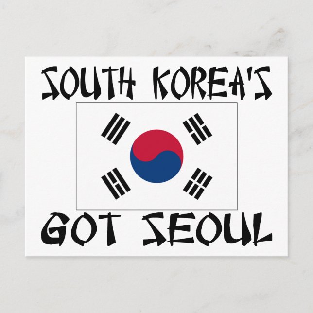 Cartão Postal Coreia do Sul ficou com Seul (Frente)