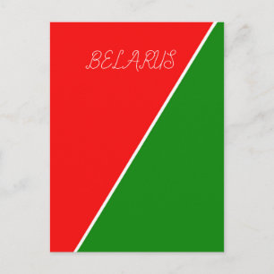 Cartão Postal Cores da Bandeira Nacional da Bielorrússia