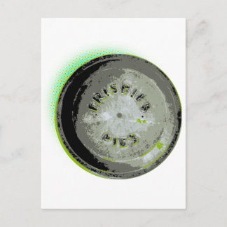 Cartão Postal Cores da Terra do Pie Tin Frisbee