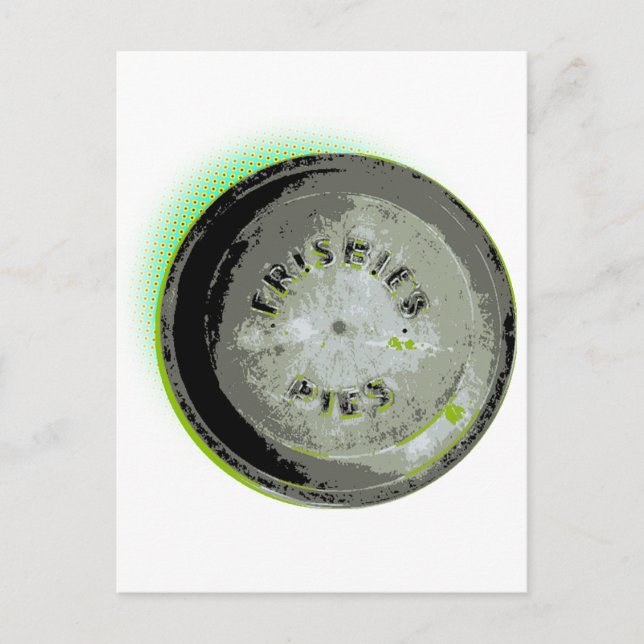 Cartão Postal Cores da Terra do Pie Tin Frisbee (Frente)