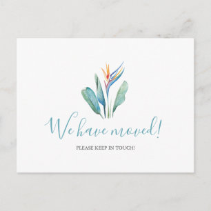 Cartão Postal Cores d'água que movemos o cartão-postal tropical 
