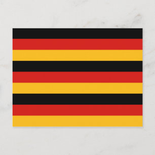 CARTÃO POSTAL CORES DE BANDEIRA ALEMÃS