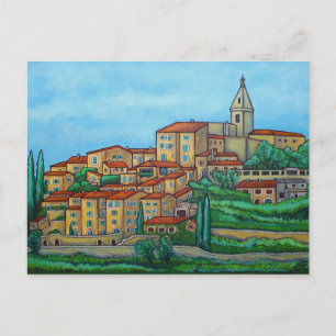 Cartão Postal Cores de Crillon-le-Brave, Cartão-postal da Proven