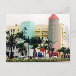 Cartão Postal cores de miami