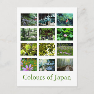 Cartão Postal Cores do Japão (verde)
