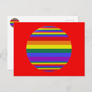 Cartão Postal Cores do Orgulho LGBT