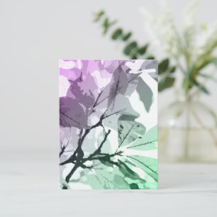 Cartão Postal Cores do outono, folhas 5