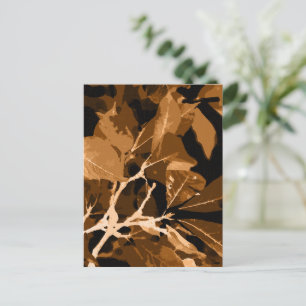 Cartão Postal Cores do outono, folhas 6