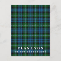 Cores do Scotland Clan Lyon Tartan