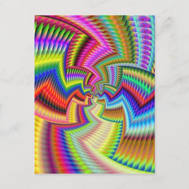 Cartão Postal Cores Etincalmente Funciosas (Frente)