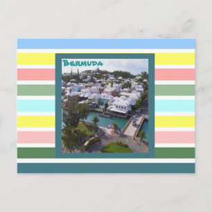 Cartão Postal Cores Tropicais das Bermudas