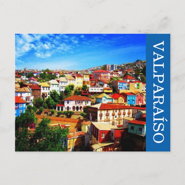 Cartão Postal cores valparaíso (Frente)