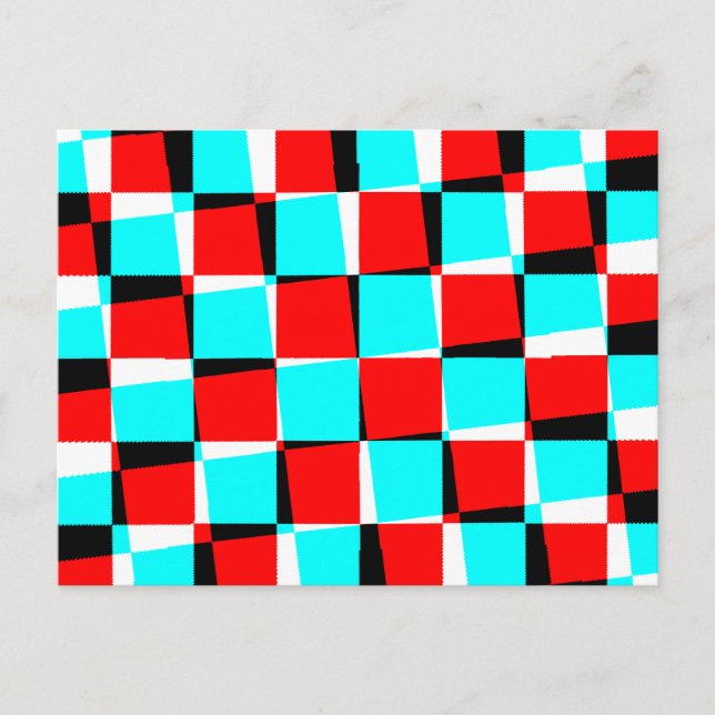 Cartão Postal Corey Tiger 80s - Arte Op (Frente)