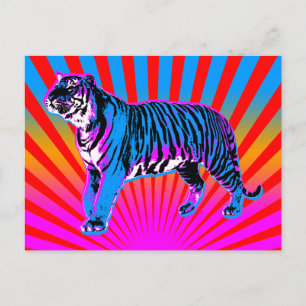 Cartão Postal Corey Tiger 80s - Ascensão retrorreflectora Tiger
