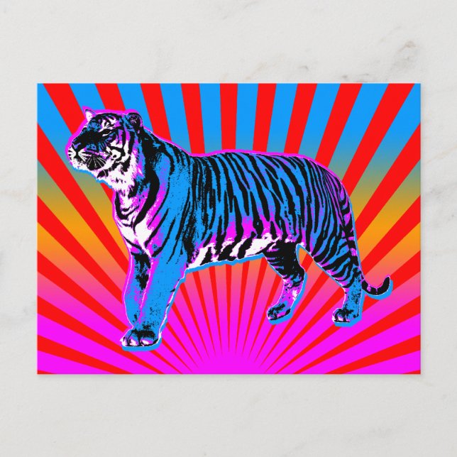 Cartão Postal Corey Tiger 80s - Ascensão retrorreflectora Tiger  (Frente)