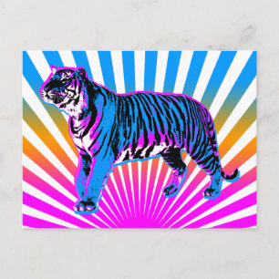 Cartão Postal Corey Tiger 80s - Ascensão retrorreflectora Tiger