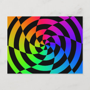 Cartão Postal Corey Tiger 80s Vintage Op Art