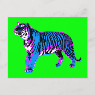 Cartão Postal Corey Tiger 80s Vintage Tiger (Verde)