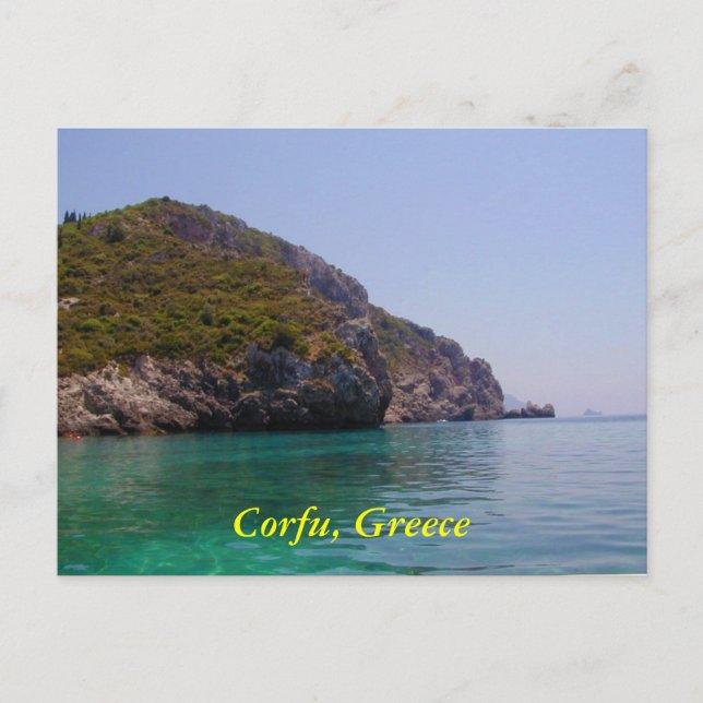 Cartão Postal Corfu, Grécia (Frente)