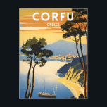 Cartão Postal Corfu Grécia Vintage<br><div class="desc">Corfu Grécia Vintage</div>