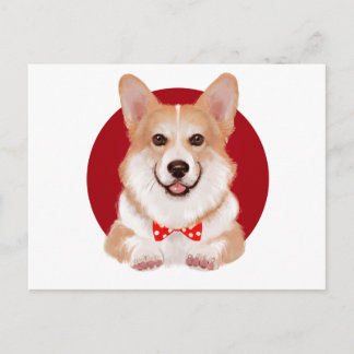Cartão Postal Corgi