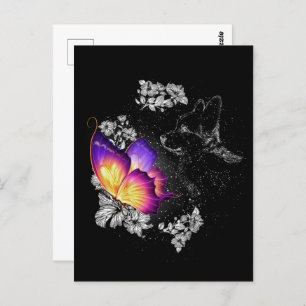 Cartão Postal Corgi Com Cachorro-Borboleta No Dia Do Memorial Do