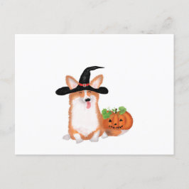 Cartão postal Corgi Halloween