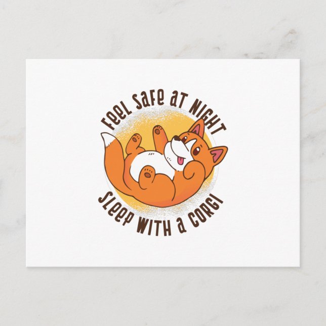 Cartão Postal Corgi Ruff (Frente)