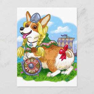 Cartão Postal CorgiViking