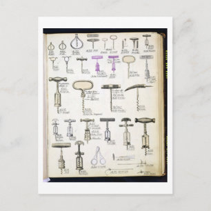 Cartão Postal Corkscrews, de um catálogo comercial de gajos domé