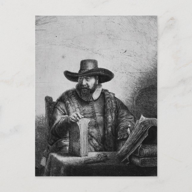 Cartão Postal Cornelius Claesz Anslo 1640 (Frente)