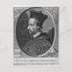 Cartão Postal Cornelius Jansen, Bispo de Ypres